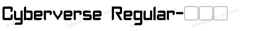 Cyberverse Regular字体转换